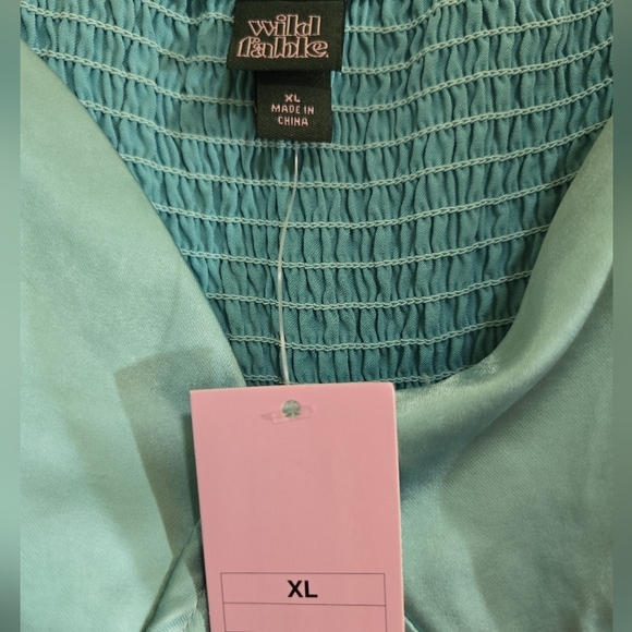 NWT Wild Fable Satin Spaghetti Strap Mini Dress XL Adjustable Straps - Picture 5 of 7